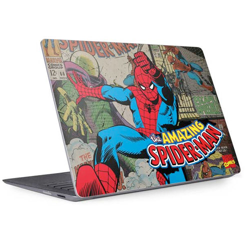Marvel Classic Comics Amazing Spider-Man Collage Surface Laptop 2 Skin